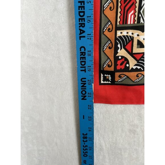 Vintage WAMCRAFT Southwestern Bandana Scarf Made in USA RN14193 - Picture 6 of 8